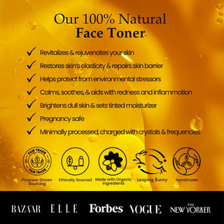 Benefits of Sagrada Copper Vetiver Facial Mist highlighting hydration, soothing care, protection from environmental stressors, and refreshed-looking skin