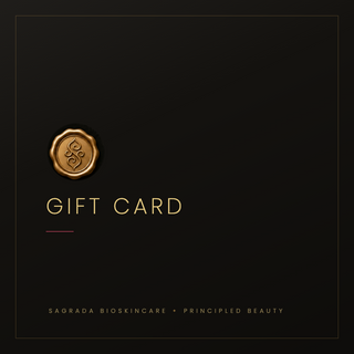 Sagrada BioSkincare digital gift card for gifting luxury clean skincare and beauty products