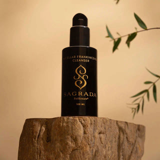 Bottle of Sagrada BioSkincare Micellar Frankincense Cleanser