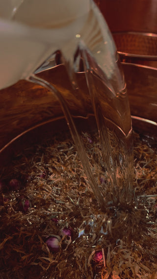 video of the Serum being infused with botanicals