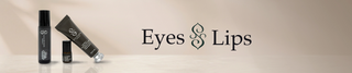 Sagrada BioSkincare Eyes and Lips Collection featuring the Neroli + Copper Peptide Under Eye Treatment, Licorice Pearl Under Eye Serum, and Lavender Lip Treatment